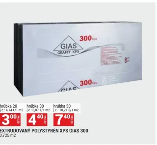 Extrudovaný polystyrén XPS GIAS 300 20 mm