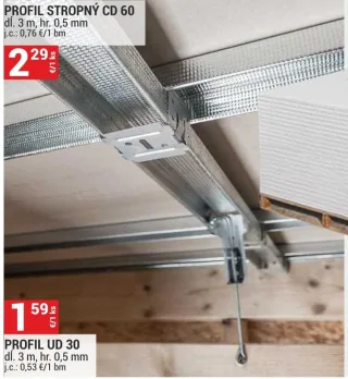 Sadrokartónový profil CD 60