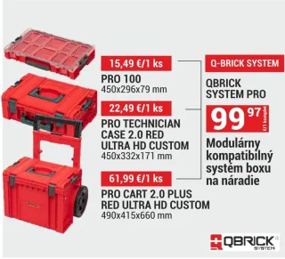 Qbrick PRO Technician Case 2.0 Red Ultra HD Custom