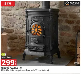 Krbové kachle Kawmet P9