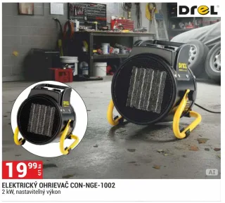 Elektrický ohrievač Drel CON-NGE-1002