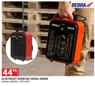 Elektrický ohrievač Dedra 3000 W