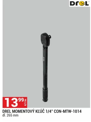 Drel momentový kľúč 1/4 CON-MTW-1014