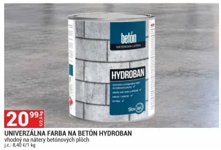 Hydroban farba na betón