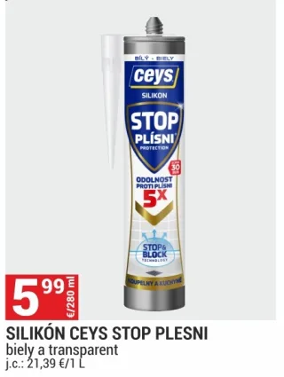 Silikón Ceys Stop plesni