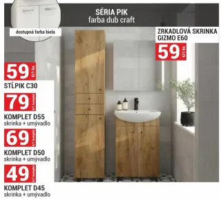 Zrkadlová skrinka Gizmo E60