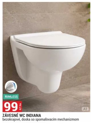 Závesné WC Indiana