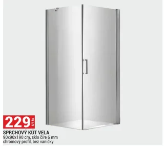 Sprchový kút Vela