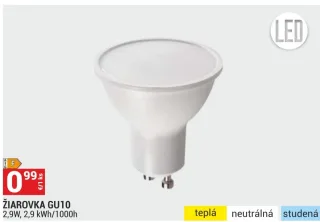 LED žiarovka GU10