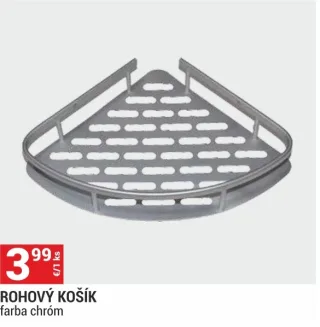 Rohový kúpeľňový košík