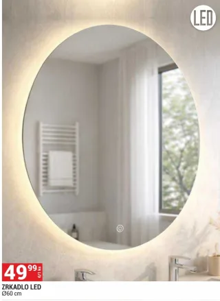 Zrkadlo LED 60 cm