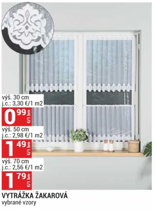 Vytrážka žakarová výška 50 cm
