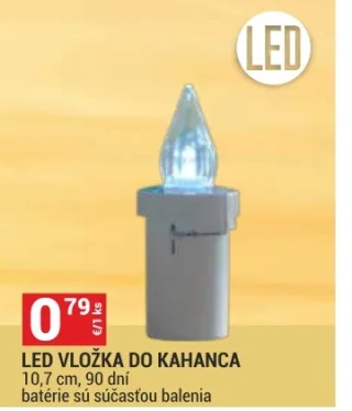 LED vložka do kahanca