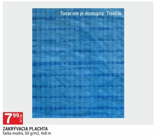 Zakrývacia plachta modrá