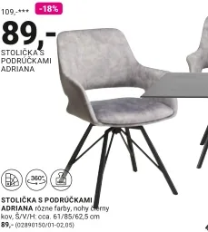 Jedálenská stolička ADRIANA