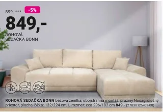 Rohová sedačka BONN