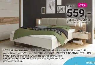 Šatníková skriňa CADORE