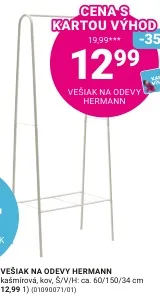 Vešiak na odevy HERMANN