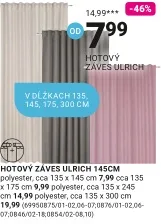 Hotový záves ULRICH 135 × 245 cm