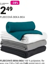 Fleecová deka BEA 130 × 160 cm