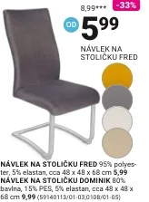 Návlek na stoličku FRED