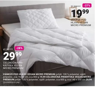 Vankúš VEGAN MICRO PREMIUM