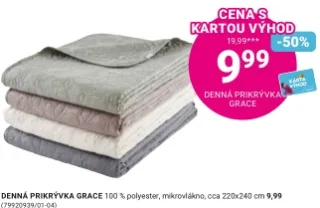 Denná prikrývka GRACE 220 × 240 cm