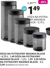Dóza MAGNUS BLACK 0,75 l