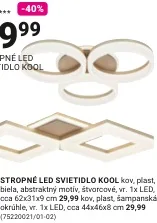 Stropné LED svietidlo KOOL okrúhle