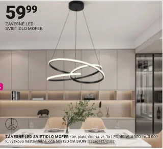 Závesné LED svietidlo MOFER