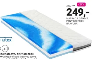 Primatex Matrac GELTECH BRAVURA 80 × 200 cm
