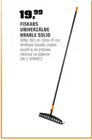 Fiskars univerzálne hrable Solid