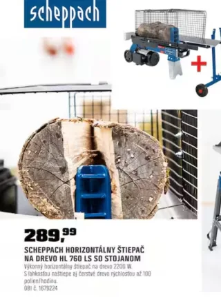 Scheppach štiepač dreva HL 760 LS so stojanom