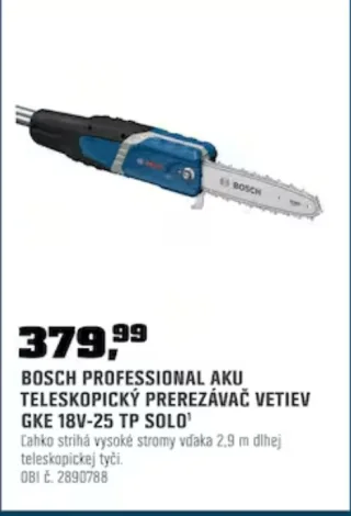 Bosch Professional aku teleskopický prerezávač GKE 18V-25 TP Solo