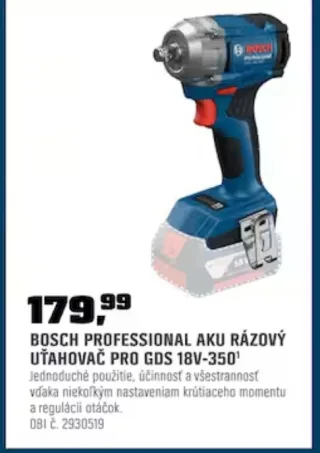 Bosch Professional aku rázový uťahovač PRO GDS 18V-350