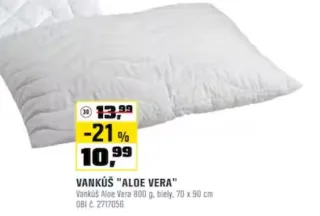 Vankúš Aloe Vera 70×90 cm
