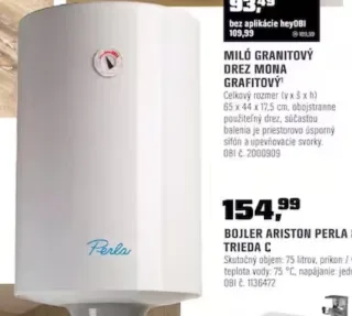 Ariston bojler Perla 80V 1,5 K EU2