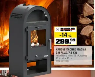 Krbové kachle Magna 3.0 Plus 7,5 kW