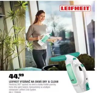 Leifheit vysávač na okná Dry & Clean