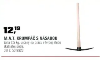 M.A.T. krompáč s násadou