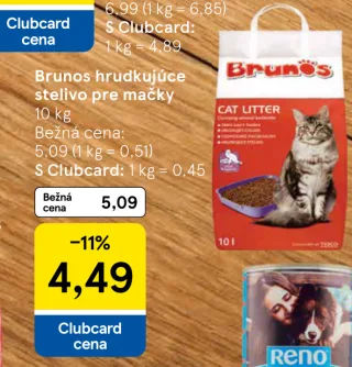 Brunos hrudkujúce stelivo pre mačky