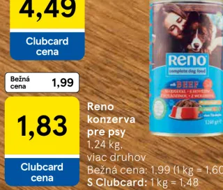Reno konzerva pre psy