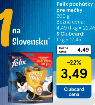 Felix pochúťky pre mačky