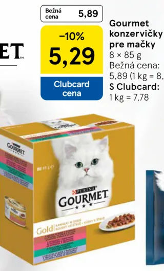 Gourmet konzervičky pre mačky