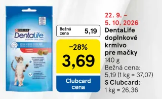 DentaLife doplnkové krmivo pre mačky