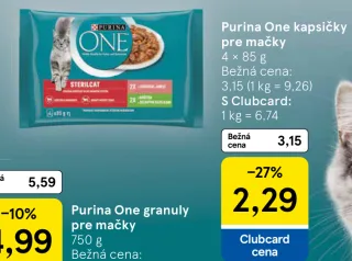 Purina One kapsičky pre mačky
