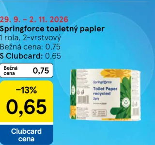 Springforce toaletný papier