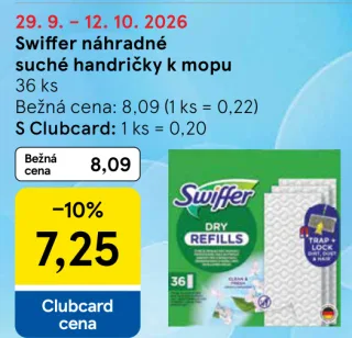 Swiffer náhradné suché handričky k mopu