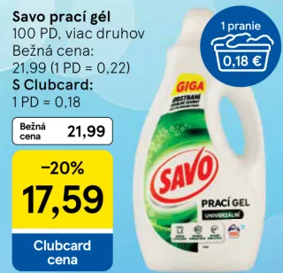 Savo prací gél