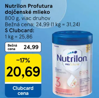 Nutrilon Profutura dojčenské mlieko